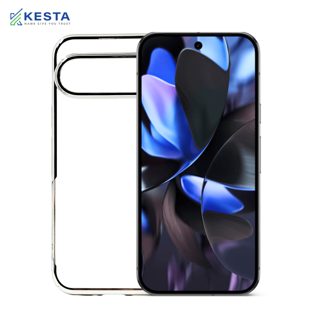 Google Pixel 9 Pro Cover - Noble Silver Transparent Case (Eco-Friendly & Durable)
